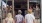 a group of people talking outside of a building