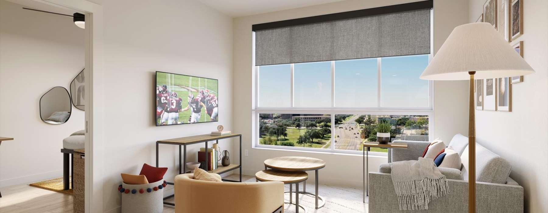 Open Space Layouts | Bright Living Room Area