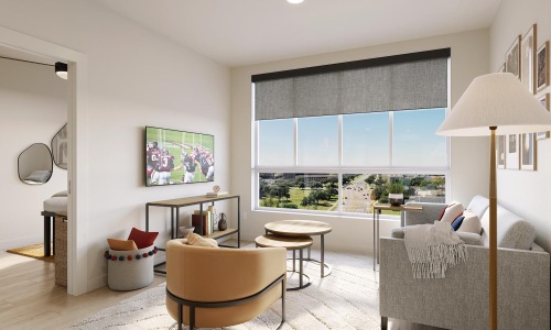 Open Space Layouts | Bright Living Room Area